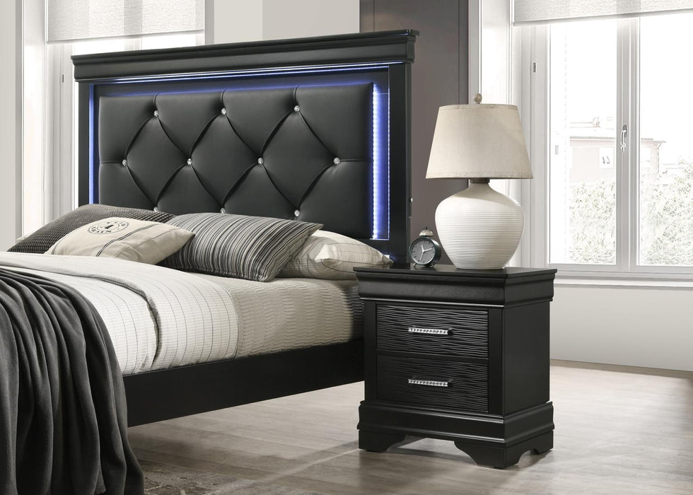 B395 Black Night Stand