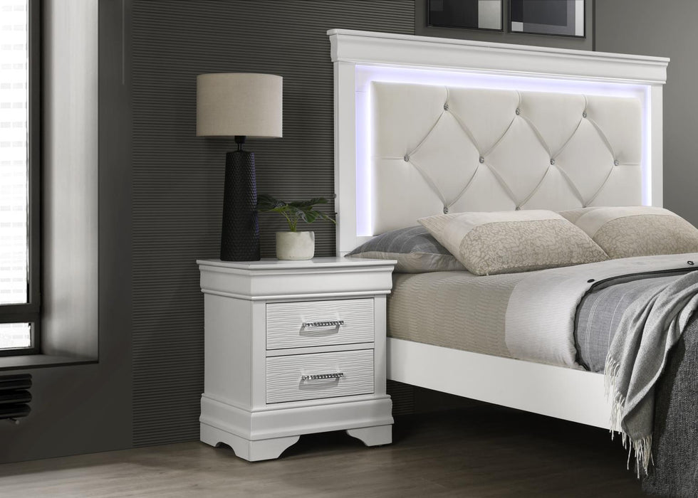 B396 White Night Stand