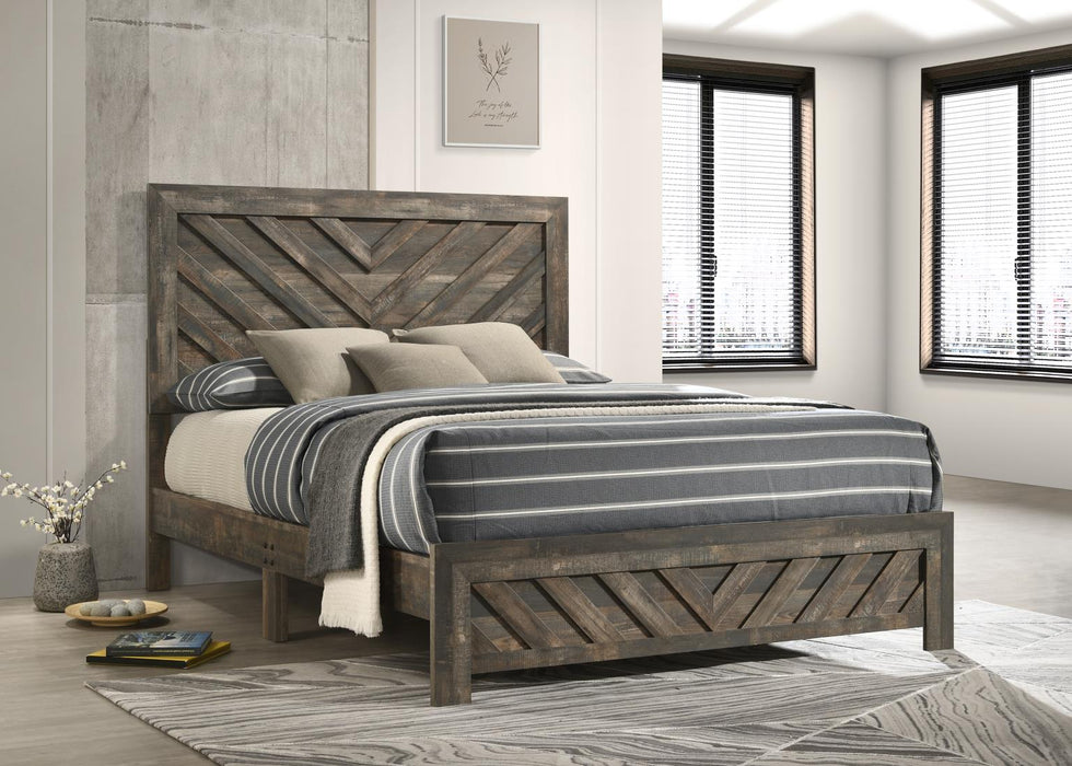B500 Antique Brown Bed - Furniture Citi (Multi Location - MI)