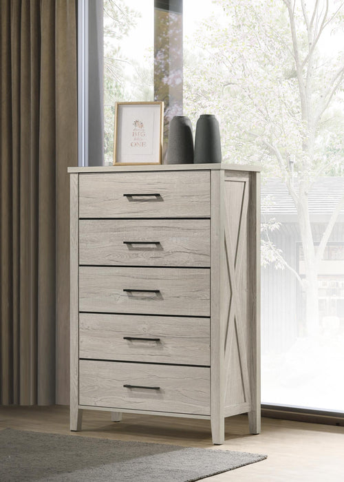 B523 White Wash Chest