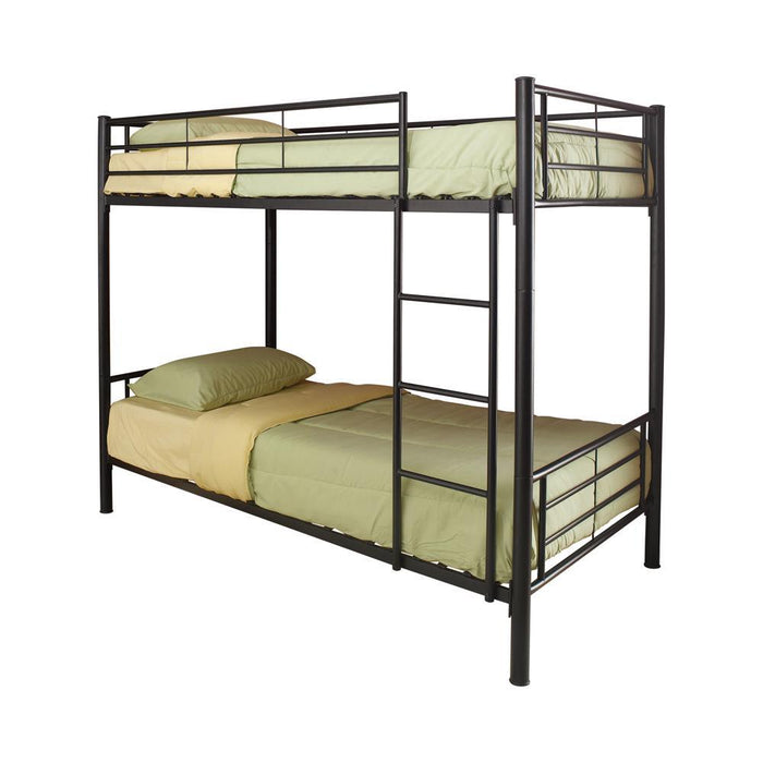 Hayward Twin Over Twin Bunk Bed Black