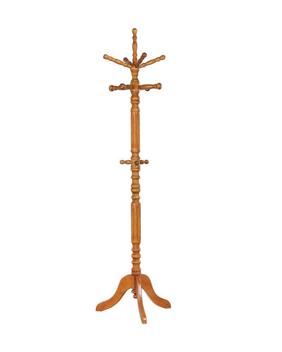 Achelle Coat Rack with 11 Hooks Golden Brown