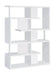 Hoover 5-tier Bookcase White and Chrome - Furniture Citi (Multi Location - MI)