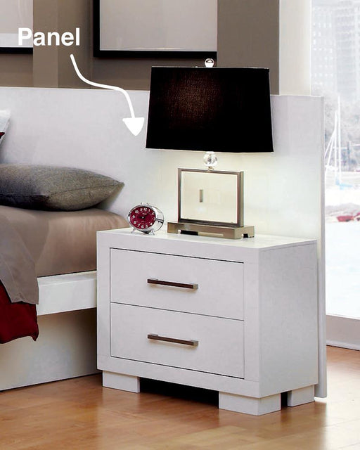 Jessica Nightstand Panels White (Set of 2) - Furniture Citi (Multi Location - MI)