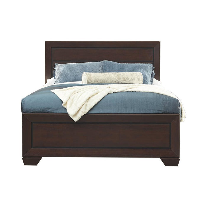 Kauffman California King, Eastren King, & Queen Panel Bed Dark Cocoa - Furniture Citi (Multi Location - MI)