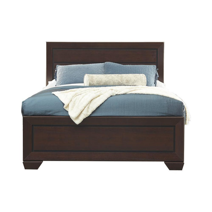 Kauffman California King, Eastren King, & Queen Panel Bed Dark Cocoa - Furniture Citi (Multi Location - MI)