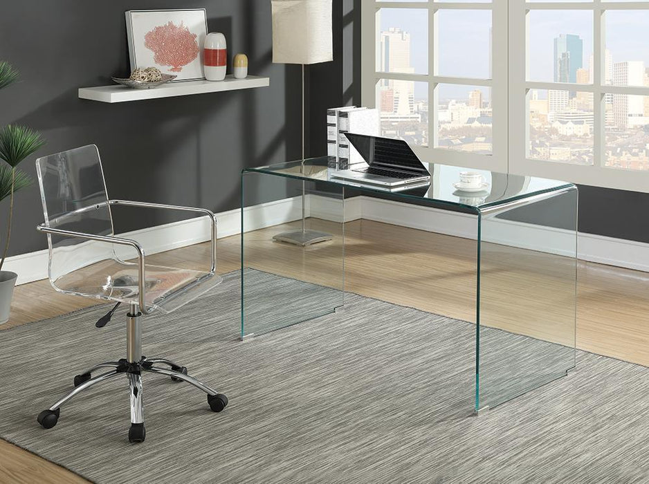 Ripley Glass Writing Desk Clear