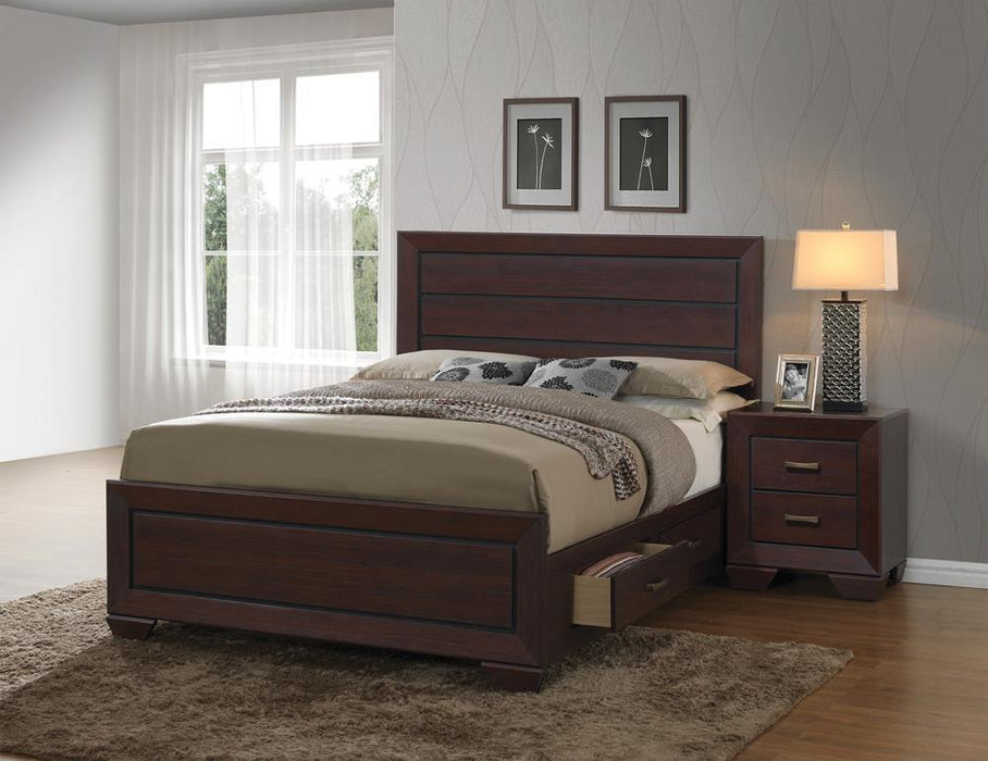 Kauffman California King, Eastren King, & Queen Panel Bed Dark Cocoa - Furniture Citi (Multi Location - MI)