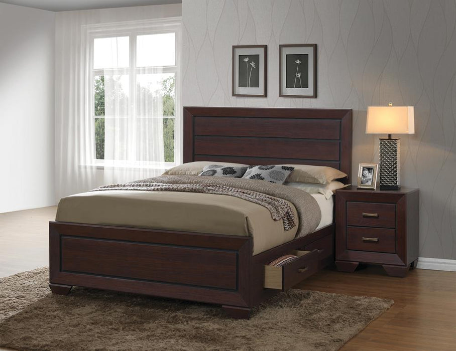 Kauffman California King, Eastren King, & Queen Panel Bed Dark Cocoa - Furniture Citi (Multi Location - MI)