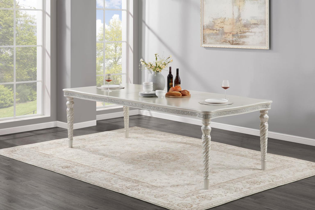 Dining Table & 4 Side Chairs & 2 Arm Chairs