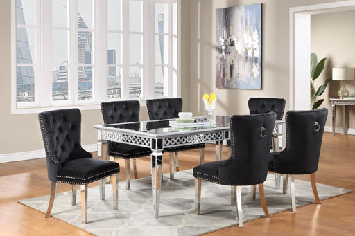 D082 Table-6 Velvet Side Chairs - Furniture Citi (Multi Location - MI)