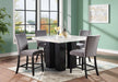 D130 Counter Table With 4 Leather Chairs - Furniture Citi (Multi Location - MI)