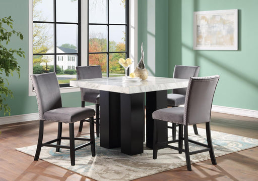 D130 Counter Table With 4 Leather Chairs - Furniture Citi (Multi Location - MI)