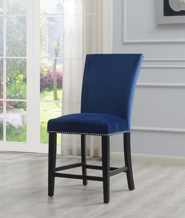 Gray Velvet Counter Chair (Price Per Chair/Moq 2)