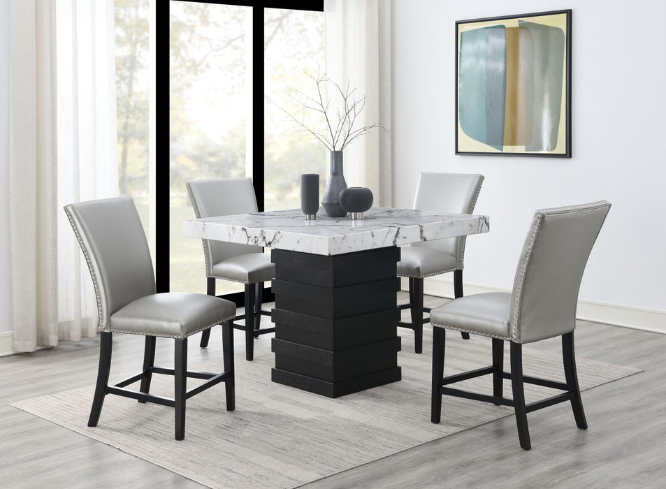 D138 Counter Table With 4 Leather Chairs - Furniture Citi (Multi Location - MI)