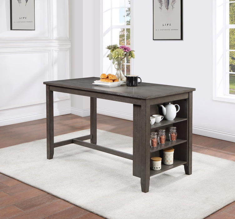 D176 Gray Pub Table-4 Stools