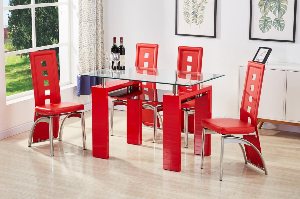 D309 Dining Table-4 Side Chairs