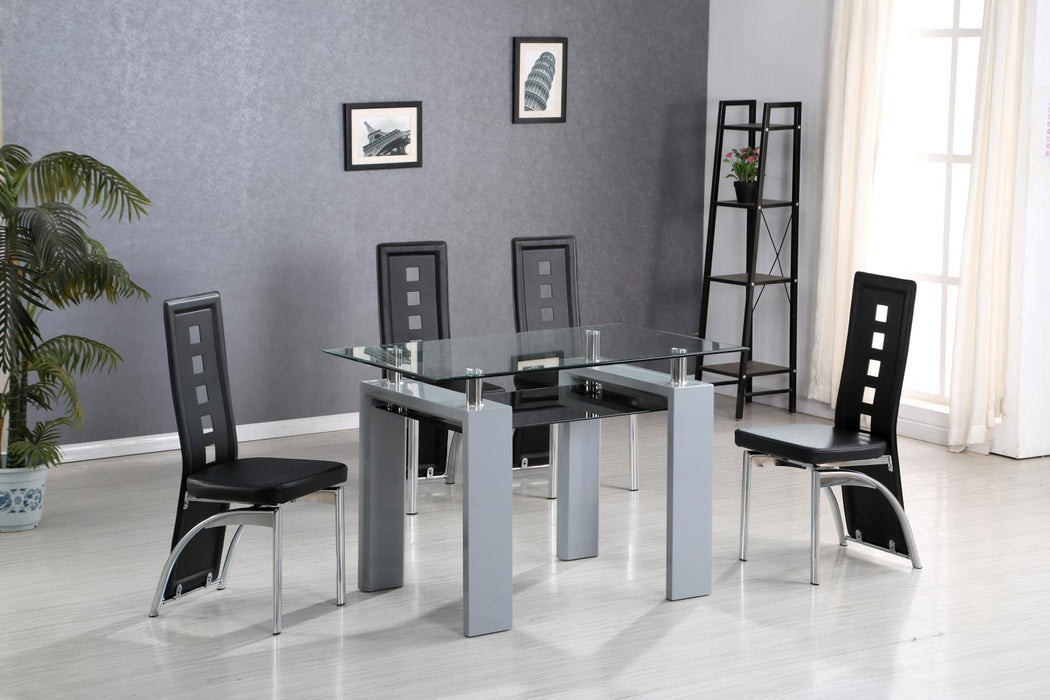 D311 Dining Table-4 Side Chairs