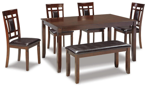 Bennox Dining Table and Chairs with Bench (Set of 6) - Furniture Citi (Multi Location - MI)
