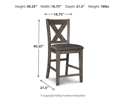 Caitbrook Counter Height Upholstered Bar Stool - Furniture Citi (Multi Location - MI)