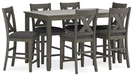 Caitbrook Counter Height Dining Table and Bar Stools (Set of 7) - Furniture Citi (Multi Location - MI)