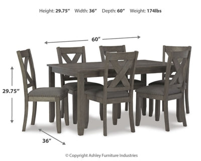 Caitbrook Dining Table and Chairs (Set of 7) - Furniture Citi (Multi Location - MI)