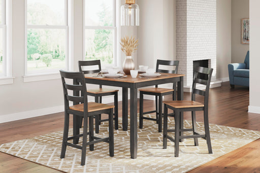 Gesthaven Counter Height Dining Table and 4 Barstools (Set of 5) - Furniture Citi (Multi Location - MI)
