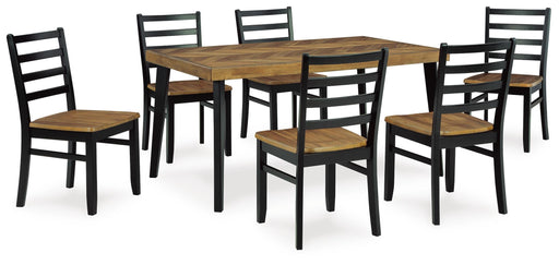 Blondon Dining Table and 6 Chairs (Set of 7) - Furniture Citi (Multi Location - MI)