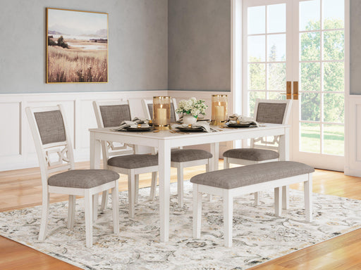 Erinberg Dining Table and 4 Chairs and Bench (Set of 6) - Furniture Citi (Multi Location - MI)