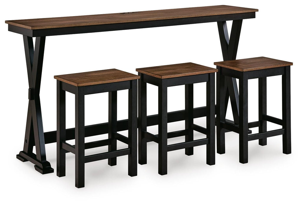 Wildenauer Counter Height Dining Table and 3 Barstools Set - Furniture Citi (Multi Location - MI)