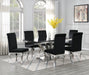 G-083-T-BLACK Dining Table Black Marble-4 Velvet Chairs - Furniture Citi (Multi Location - MI)