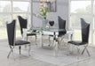 G-108 Glamour Dining Table-4 Velvet Chairs - Furniture Citi (Multi Location - MI)
