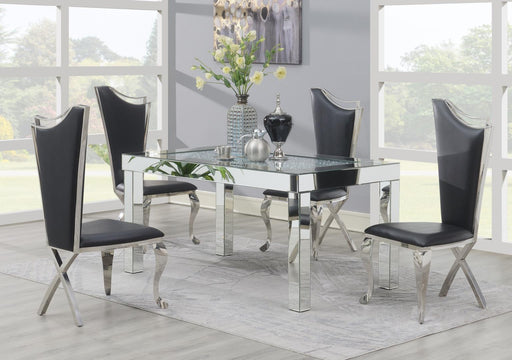 G-108 Glamour Dining Table-4 Velvet Chairs - Furniture Citi (Multi Location - MI)