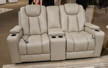 Elevate Edges Glider Reclining Loveseat with Console - Furniture Citi (Multi Location - MI)