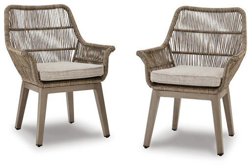 Beach Front Arm Chair with Cushion (Set of 2) - Furniture Citi (Multi Location - MI)