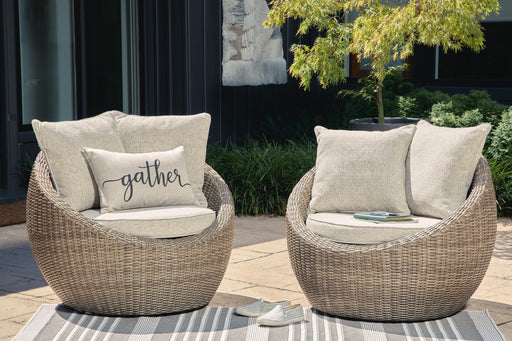 Danson Swivel Lounge with Cushion (Set of 2) - Furniture Citi (Multi Location - MI)