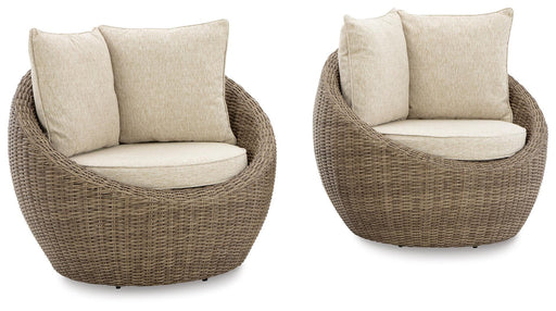 Danson Swivel Lounge with Cushion (Set of 2) - Furniture Citi (Multi Location - MI)