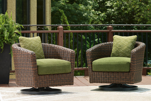 Horizon Hall Outdoor Swivel Lounge Chair with Cushion - Furniture Citi (Multi Location - MI)