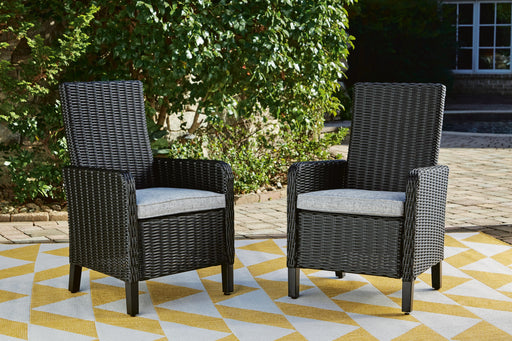 Beachcroft Outdoor Arm Chair with Cushion (Set of 2) - Furniture Citi (Multi Location - MI)