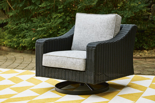 Beachcroft Outdoor Swivel Lounge with Cushion - Furniture Citi (Multi Location - MI)