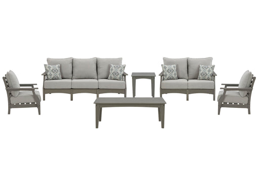 Visola Outdoor Sofa and Loveseat Set - Furniture Citi (Multi Location - MI)