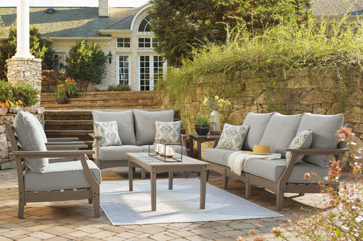 Visola Outdoor Sofa and Loveseat Set - Furniture Citi (Multi Location - MI)