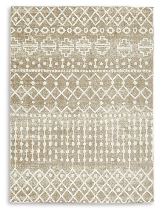 Bunchly 4'11" x 7'2" Washable Rug - Furniture Citi (Multi Location - MI)