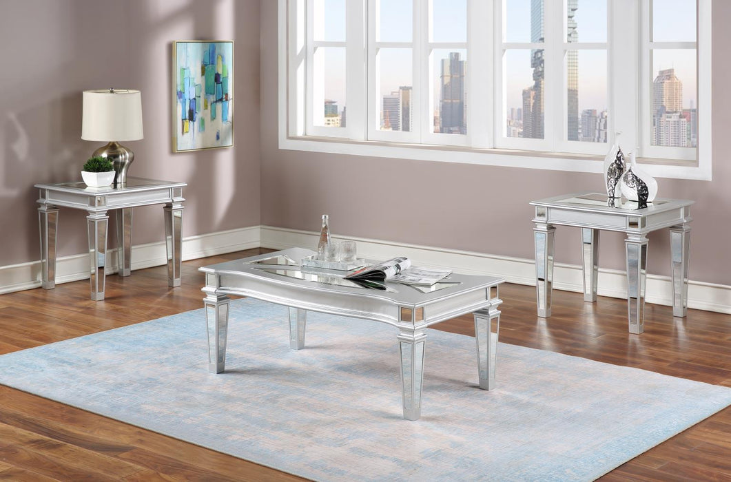 T027 Silver-Mirror Coffee Table