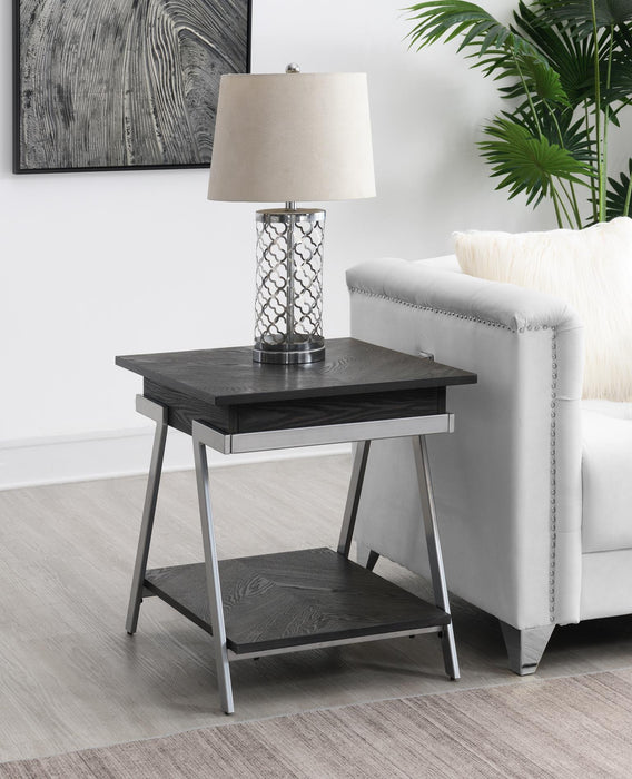 T101 Gray End Table