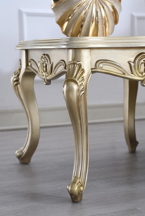 T199 Traditional Champagne Gold Coffee Table - Furniture Citi (Multi Location - MI)
