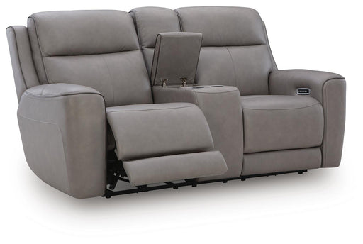 5Z-Comfort Power Reclining Loveseat with Console - Furniture Citi (Multi Location - MI)