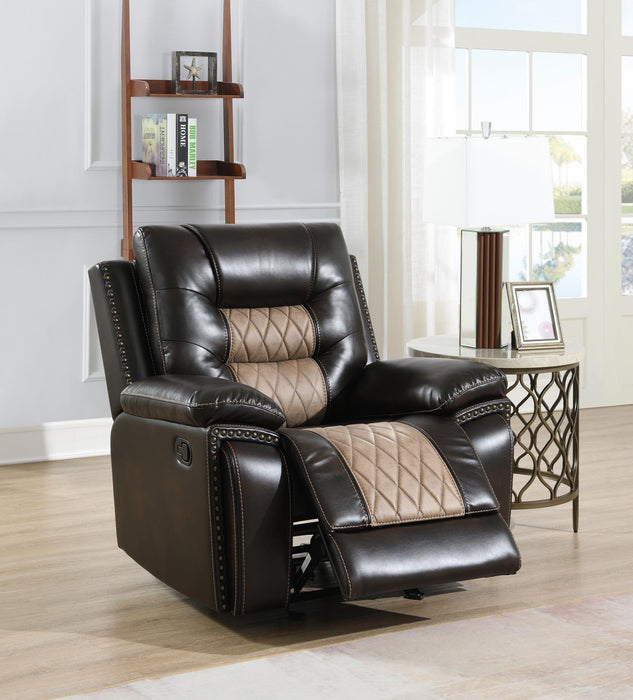 U141 Brown Motion Glider Chair