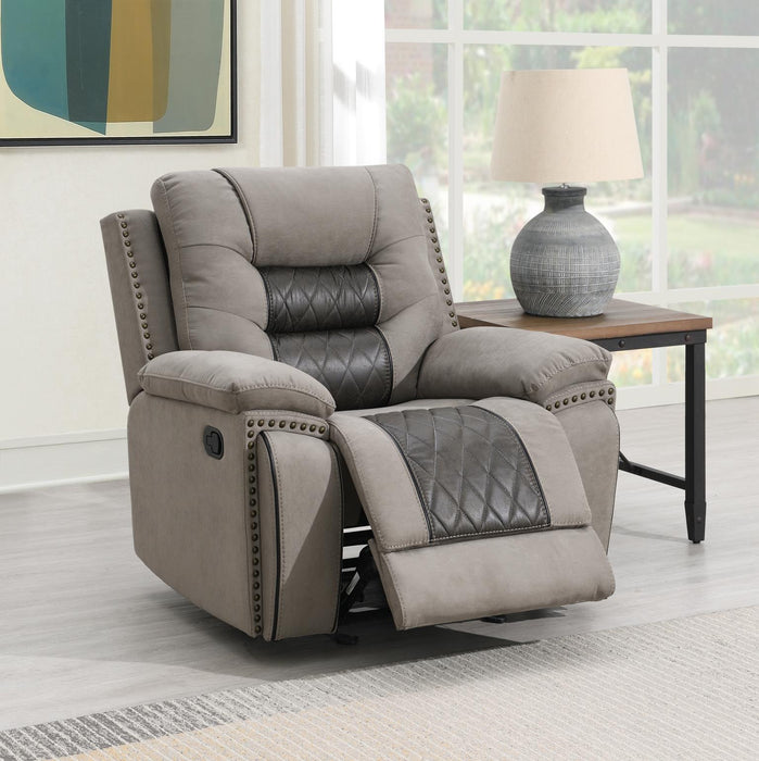 U142 Gray-Charcoal Motion Glider Chair