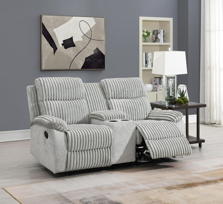 Gray Corduroy Motion Chair